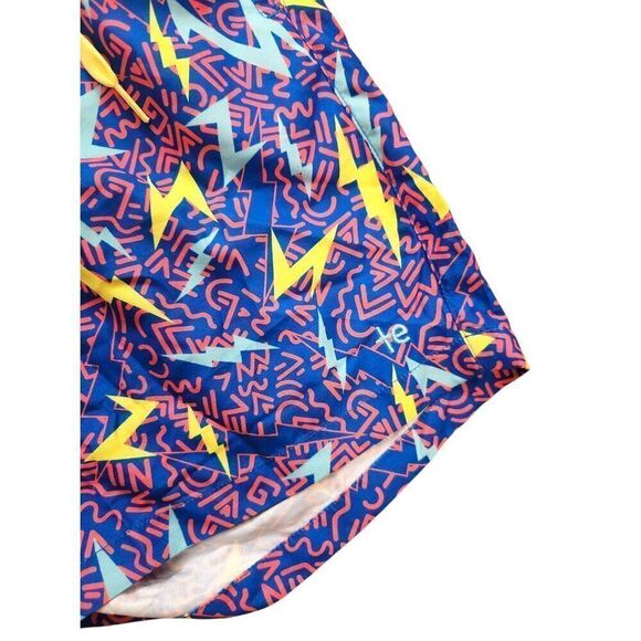 Tipsy Elves 90's print Size Large swim trunks Drawstring Stretch waist Pockets - Picture 8 of 10